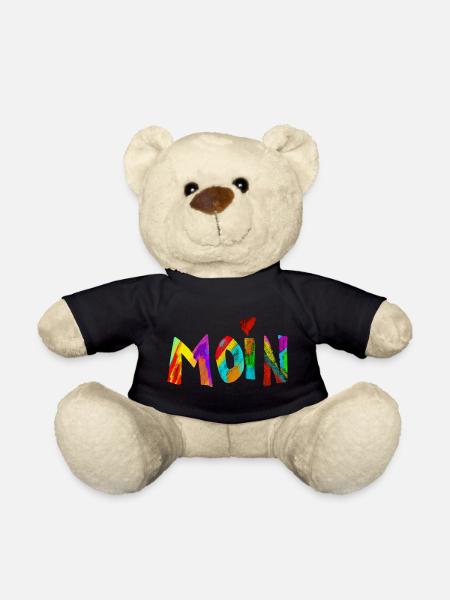 Moin Regenbogen Pinselbuchstaben - Teddy - Schwarz