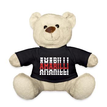 t-shirt amarilli t-shirt gift stacked text - Teddy Bear - black - Front