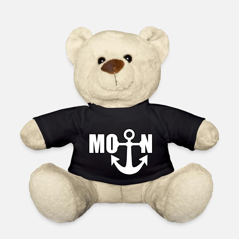 Moin Nordsee Küste in Norddeutschland - Teddy - Schwarz