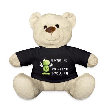 Frog Angel Innocence - Teddy Bear - black - Front