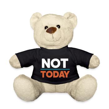 Not Today - Nounours - noir - Devant