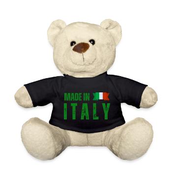Fabriqué en Italie, fierté italienne - Nounours - noir - Devant