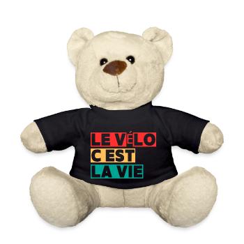 Radfahren ist Leben,Radfahren,Radfahrer,Radfahren - Teddy - Schwarz - Vorne