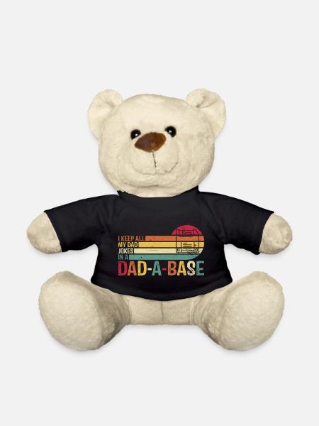 Voiture rétro papa blague T-Shirt Design - Nounours - noir
