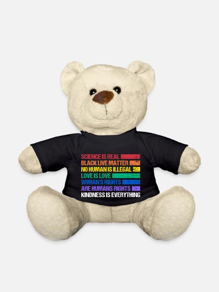 Rainbow Regenbogen Lesbe Pride LGBTQ - Teddy - Schwarz