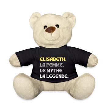 ELISABETH LA FEMME LE MYTHE - Nounours - noir - Devant