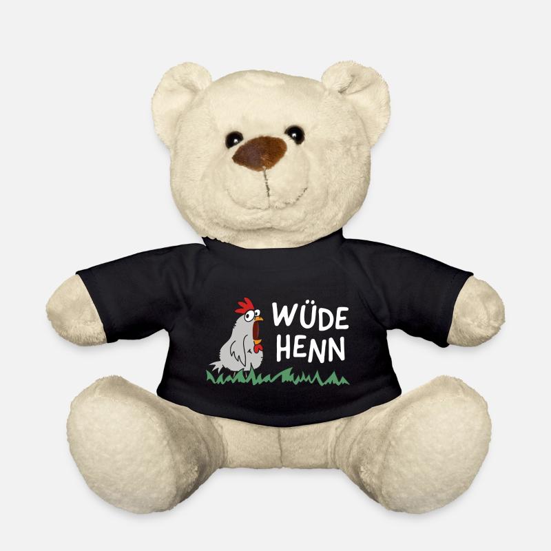 wüde henn Hendl this lustig huhn henne - Teddy - Schwarz