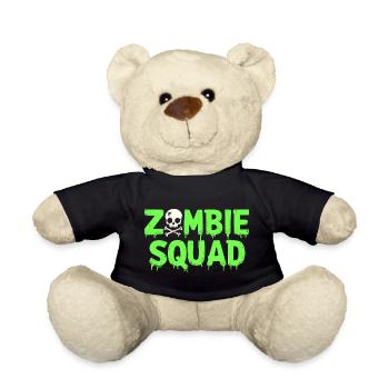 Zombie Squad – Spooky Halloween Team - Teddy Bear - black - Front