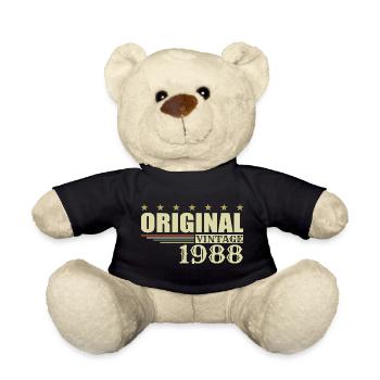 1988 Geburtstag 1988 - Teddy - Schwarz - Vorne
