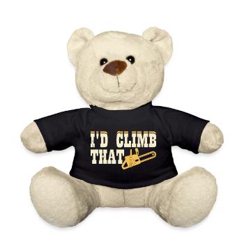 Ébéniste Ébéniste Cadeau Menuisier - Nounours - noir - Devant