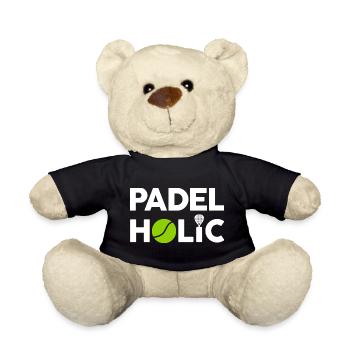 Padel amusant - PadelHolic - Nounours - noir - Devant