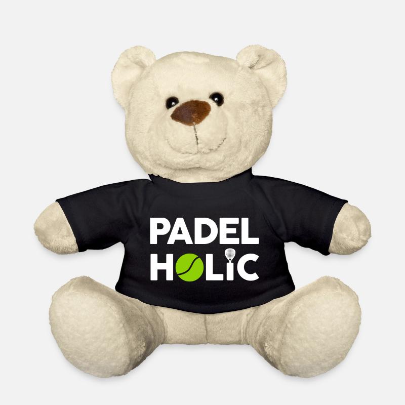 Lustiges Padel - PadelHolic - Teddy - Schwarz