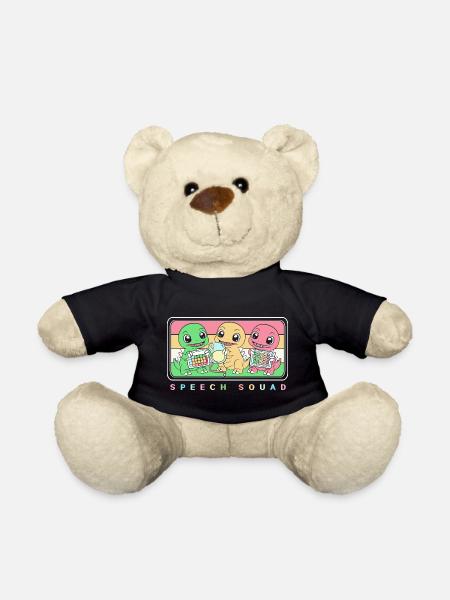 Logopädie Sprachtherapeut Logopäde - Teddy - Schwarz
