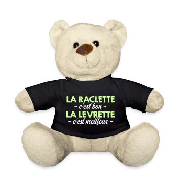Raclette ist gut ist besser - Teddy - Schwarz - Vorne