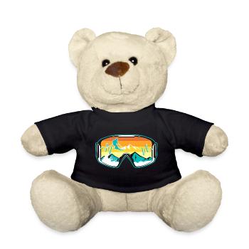 Skifahrer Brille - Teddy - Schwarz - Vorne