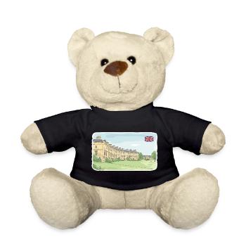 Art architectural géorgien Royal Crescent de Bath City - Nounours - noir - Devant