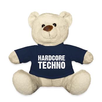 Hardcore Techno Distressed - Teddy Bear - french navy - Front