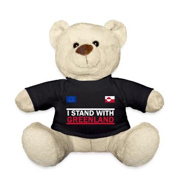 I stand by Greenland - Teddy Bear - black - Front