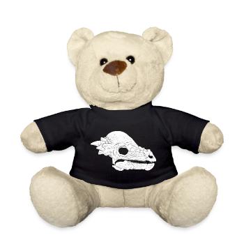 Pachycephalosaurus Fossil Skull - Teddy Bear - black - Front