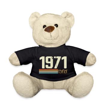 February 1971 - February 1971 Anniversary 1971 - Teddy Bear - black - Front