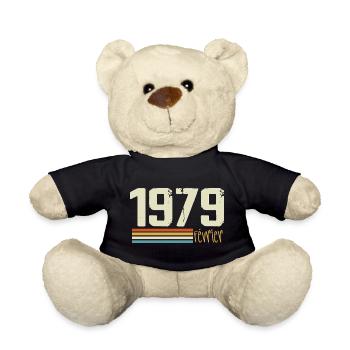 Février 1979 - Février 1979 Anniversaire 1979 - Nounours - noir - Devant