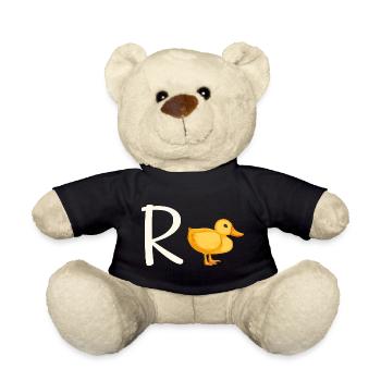 Funny Pension Duck - Teddy Bear - black - Front
