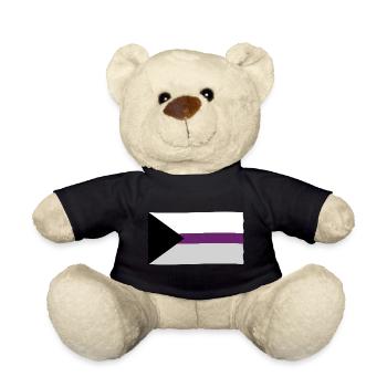 Demisexuelle Pride Flagge - Teddy - Schwarz - Vorne