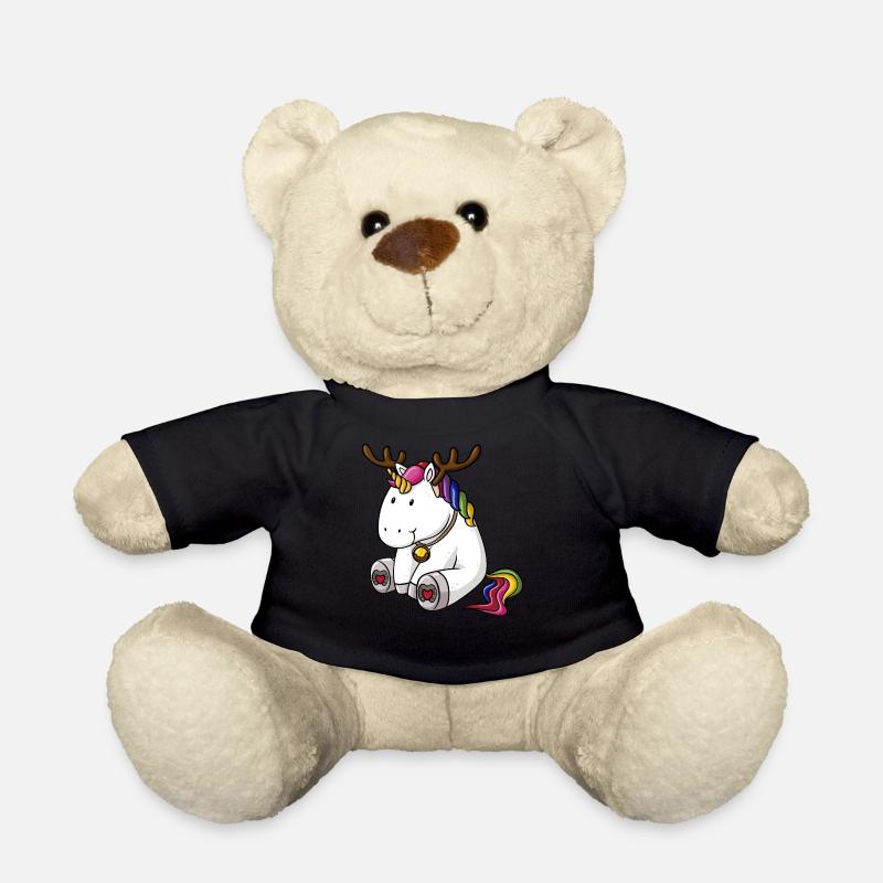 Weihnachts Einhorn - Teddy - Schwarz