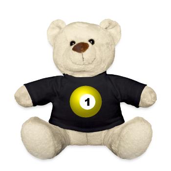 pool billards billiards snooker queue ball sport35 - Teddy - Schwarz - Vorne
