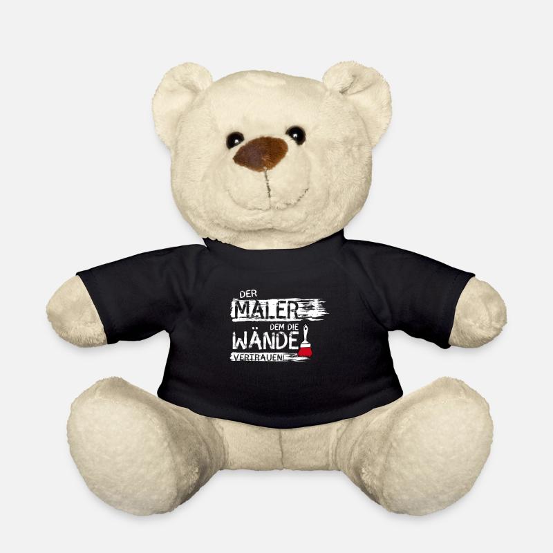 maler handwerker Beruf streichen Farbe Spruch lol - Teddy - Schwarz