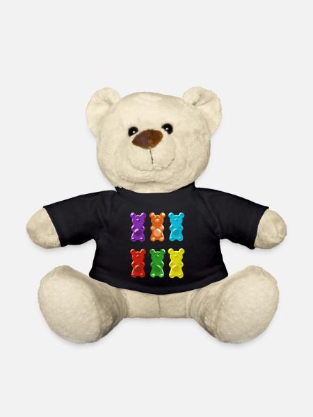 gummibärchen,bärchen,süß - Teddy - Schwarz