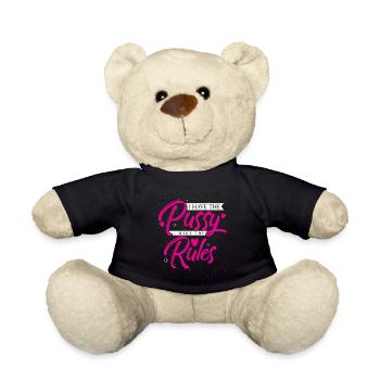 Ich habe die Pussy ich mache die Regeln Frau Recht - Teddy - Schwarz - Vorne