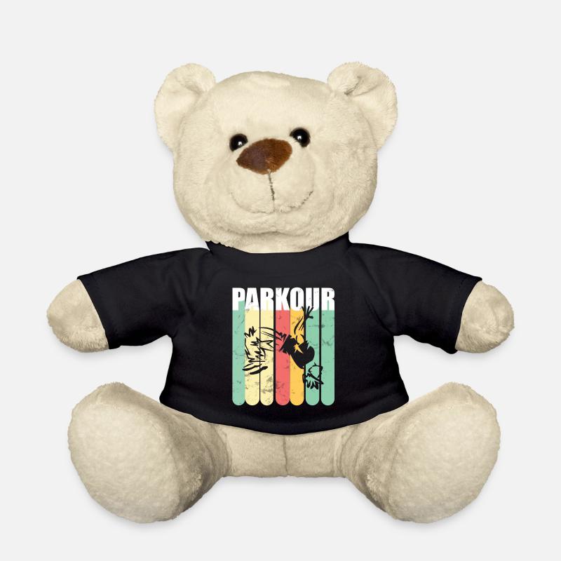 Parkour Retro - Teddy Bear - black