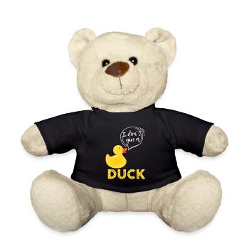 Canard nature canards oiseaux ornithorynque idée cadeau - Nounours - noir - Devant