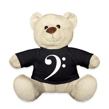 Bass Schluessel - weiß - Teddy - Schwarz - Vorne