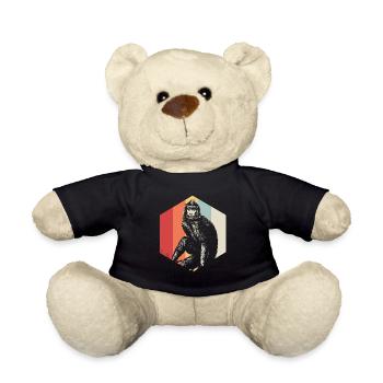 Monkey Primate Gorilla Chimpanzee Animal Zoo Animal Park - Teddy Bear - black - Front