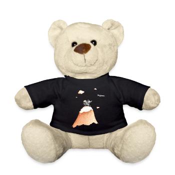 Traveling Elephant - Teddy Bear - black - Front