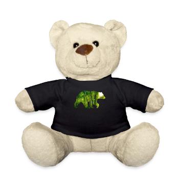 Bear forest friend gift idea - Teddy Bear - black - Front