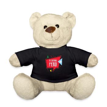 Saying Gift Party Peru Cusco Lima Backpacker - Teddy Bear - black - Front