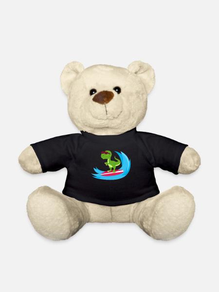 Surfender Dinosaurier - Teddy - Schwarz