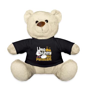 Kein Hase Kein Problem Kaninchen Tier Geschenk - Teddy - Schwarz - Vorne