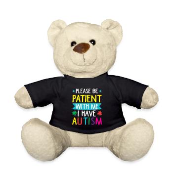 S'il vous plaît soyez patient avec moi. - Nounours - noir - Devant