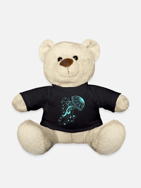 Qualle Meerestier Neon fisch Strand - Teddy - Schwarz