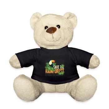 Rettet den Regenwald - Teddy - Schwarz - Vorne