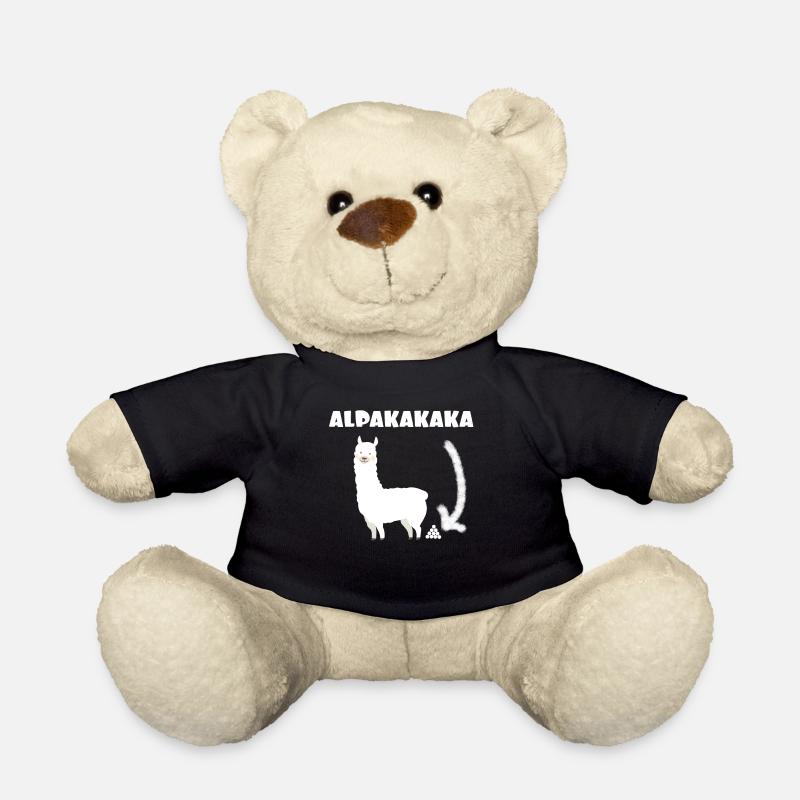 Alpacakaka Alpaga Lama Kaka - Nounours - noir