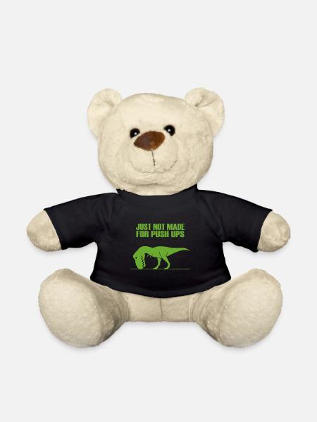 T rex no like push ups gym funny fun - Teddy - Schwarz