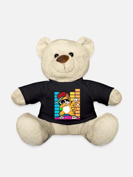 Dabbing Dab Katze Rapper Hiphop Hip Hop Disco - Teddy - Schwarz