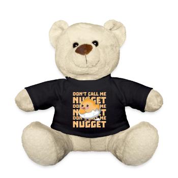 Küken ist kein Nugget - Teddy - Schwarz - Vorne