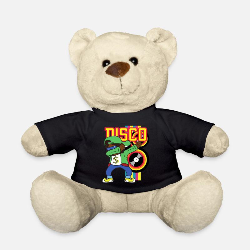 Dabbing Dab Rapper Hip Hop Hip Hop Disco Party - Teddy Bear - black