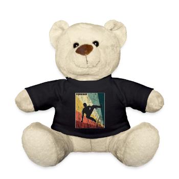 Parkour Freerunning Traceur Parcour Urban Gift - Nounours - noir - Devant
